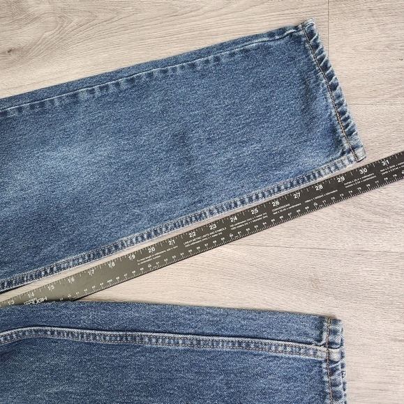 Levis‎ 550 Blue Jeans 12 Relaxed Tapered Vintage Thick Solid Fabric Casual Comfy - Picture 6 of 10